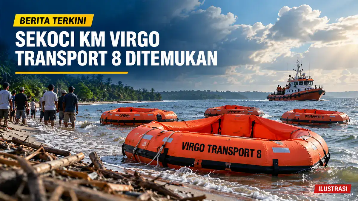 Ilustrasi warga menemukan sekoci KM Virgo Transport 8 di perairan Seruyan, Kalimantan Tengah